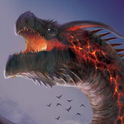 飛竜 ブラックドラゴン ドラゴンのイラスト 七海ルシアのモンスターイラスト格納庫