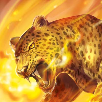 敵を焼き尽くす豹の悪魔 フラウロス 世界のモンスターイラスト 七海ルシアのモンスターイラスト格納庫