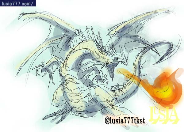 とある絵描きの毎日イラストスケッチ 003 七海ルシアのモンスターイラスト格納庫