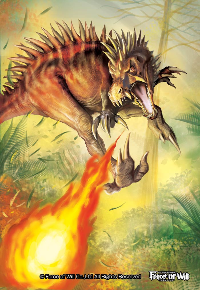 FOWTCG ホエーレサウルス 恐竜のイラスト