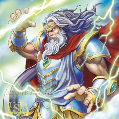 全知全能の神 ゼウス 世界の神話イラスト 七海ルシアのモンスターイラスト格納庫