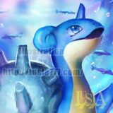 ポケモンイラスト ミロカロス 七海ルシアのモンスターイラスト格納庫