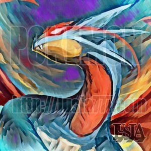 オヤブンボーマンダをイメージしたイラスト。ポケモンZAに登場。