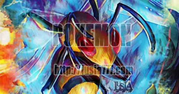 ポケモン・スピアーのイラスト / Fan art of the Pokémon Beedrill.