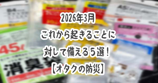 防災準備としてビニール袋、ポリ袋、防臭袋の予備を買っておこう。