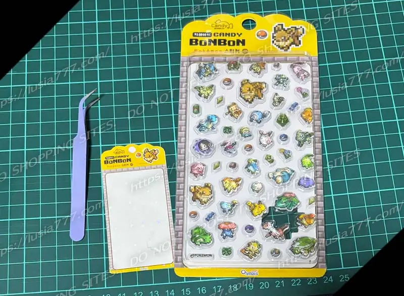 ポケモン3Dステッカー、ミニサイズを作っていきます。