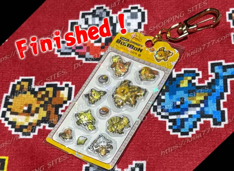 ポケモン3Dステッカー、ミニチュアパッケージ風チャーム、の完成。/ The Pokémon 3D stickers and miniature-style packaging charms are now complete.