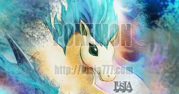 色違いポニータのポケモン・ファンアートを紹介する記事。アイキャッチ画像。 / An article showcasing fan art of Shiny Ponyta. Featured image.